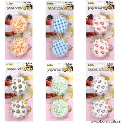 Wiky Košíčky cukrářské barevné 10,5cm pr. 4,5cm v. 3cm - 50ks – Zboží Mobilmania