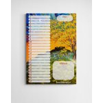 To Do List- denní plánovač s obrazem stromu "Podzim" A5 (15 listů)- Louise Art – Sleviste.cz