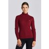 Dámský svetr a pulovr Gant rolák STRETCH COTTON CABLE TURTLE NECK červená