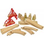 Bigjigs Rail Dřevěné koleje set most 18 dílů BJT055 – Sleviste.cz