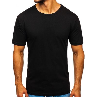 Bolf Černé tričko bez potisku 14291 – Zboží Mobilmania