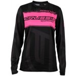 Crussis Unisex dlouhý rukáv černo/růžová fluo – Zbozi.Blesk.cz