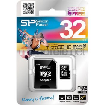 Silicon Power microSDHC 32 GB Class 10 SP032GBSTH010V10-SP