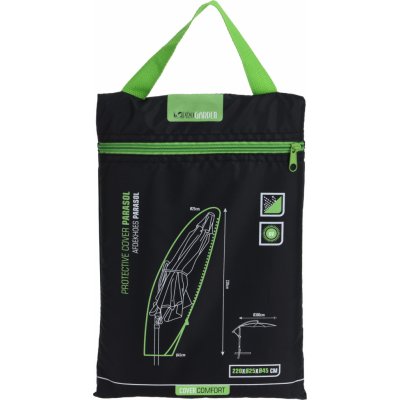 KOOPMAN 3998 Obal ProGarden na slunečník 220 x průměr 25 x průměr 45cm, černý – Hledejceny.cz