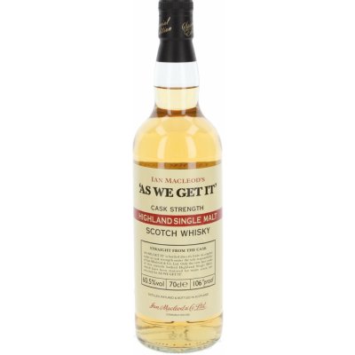As We Get It Highland 60,5% 0,7 l (holá láhev) – Hledejceny.cz
