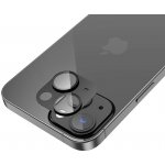 HOCO Ffexibilní tvrzené sklo s kovovým rámečkem fotoaparátu pro iPhone 13 / iPhone 13 Mini černé (A18) A2-26141 – Zboží Živě