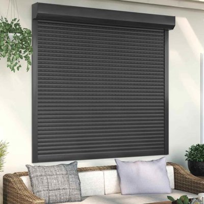 vidaXL Předokenní roleta hliníková 160 x 150 cm antracitová – HobbyKompas.cz