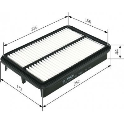 Vzduchový filtr BOSCH F 026 400 044 – Hledejceny.cz