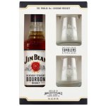 Jim Beam White 40% 0,7 l (dárkové balení 2 sklenice) – Zbozi.Blesk.cz