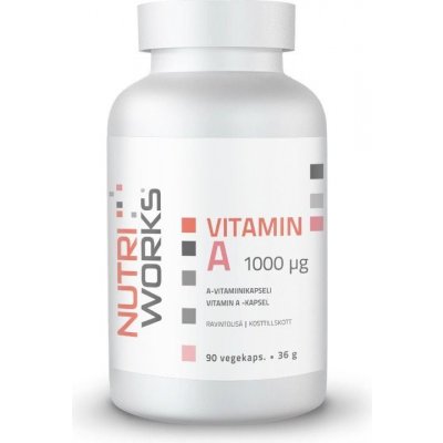 NutriWorks Vitamin A 1000 µg 90 kapslí – Hledejceny.cz