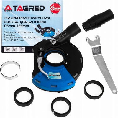 TAGRED Odsávací kryt s kartáčovým věncem pro úhlové brusky 115-125 mm TA1113 – Hledejceny.cz