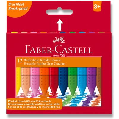 Faber-Castell Colour Grip Voskové pastelky Jumbo 12 barev – Hledejceny.cz