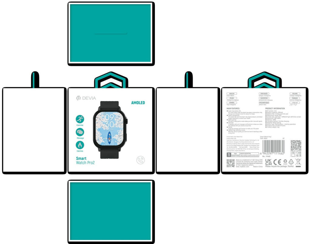 DEVIA Smart Watch Pro2
