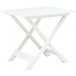 OMAXI 859736 Skládací zahradní stůl bílý 79 x 72 x 70 cm plast – Hledejceny.cz