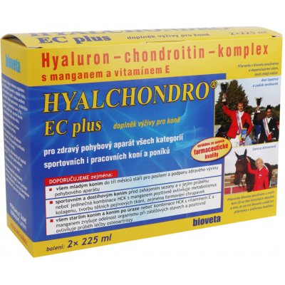 Bioveta Hyalchondro EC Plus doplněk výživy pro koně 2 x 225 ml – HobbyKompas.cz