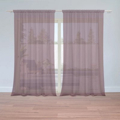 Sablio Záclony Červeno fialová: 2ks 150x250cm – Hledejceny.cz