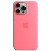 Pouzdro a kryt na mobilní telefon Apple Apple iPhone 15 Pro Max Silicone Case MagSafe růžové MWNN3ZM/A