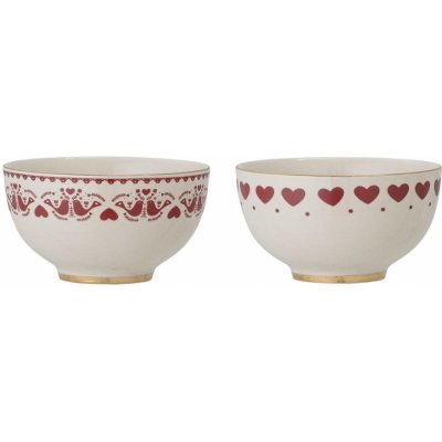 Bloomingville Sada vánočních misek Jolly Bowl 2ks červená – Hledejceny.cz