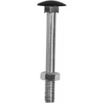 Domax Vratový šroub s maticí a podložkou 6x60mm ZACB06060/4ks černý – Sleviste.cz