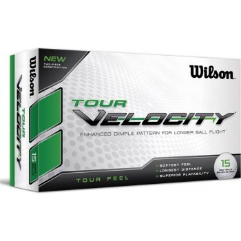 Wilson Staff Tour Velocity bílé 15 ks