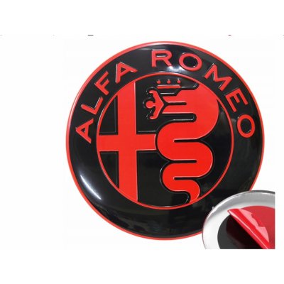 ČERVENÝ ZNAK ALFA ROMEO 74mm MITO 147 156 159 | Zboží Auto