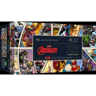 TREFL UFT Marvel Avengers Napříč komiksovým vesmírem 9000 dílků – Sleviste.cz