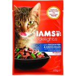 Iams Cat Adult All Breeds Ocean Fish & Green Beans In Gravy 85 g – Hledejceny.cz