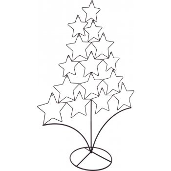 Kinekus Dekorace stojan na vánoční ozdoby ve tvaru stromečku 77cm, kovový  černý KIN64308283 od 318 Kč - Heureka.cz