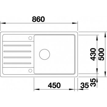 Blanco Legra XL 6 S černá