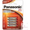 Baterie primární Panasonic Pro Power AAA 4ks 09738