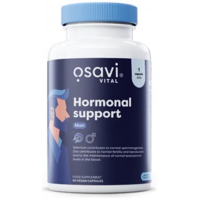 Osavi Hormonal support Man hormonální podpora pro muže 60 rostlinných kapslí – Hledejceny.cz