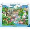 Puzzle Ravensburger rámové Návštěva v ZOO 45 dílků