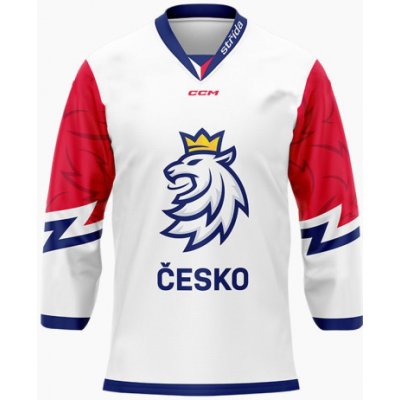 Český hokej Dres CCM Česko 2022 výšivka SR bílá – Zbozi.Blesk.cz