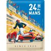 Obraz Postershop Plechová cedule: 24h Le Mans Racing Poster Blue - 30x40 cm