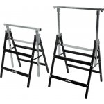Jurhan Teleskopické lešenářské kozy sada 2 ks 60 x 56 x 81-130cm stříbrná/černá 55496 – Hledejceny.cz
