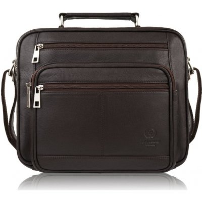 Paolo Peruzzi pánská kožená a do ruky tmavě hnědá – Zboží Dáma