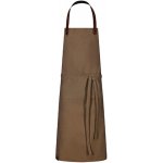 Exner Dlouhá pracovní zástěra s laclem EX198 Mid Brown Washed 75 x 100 cm – Hledejceny.cz
