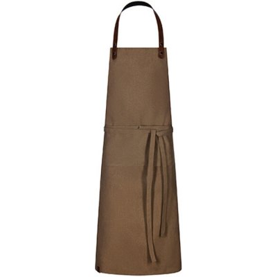 Exner Dlouhá pracovní zástěra s laclem EX198 Mid Brown Washed 75 x 100 cm – Hledejceny.cz