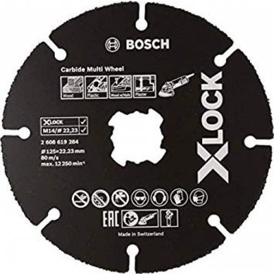 Bosch X-LOCK řezný kotouč Carbide Multi Wheel 125mm 2608619284 – Zboží Mobilmania