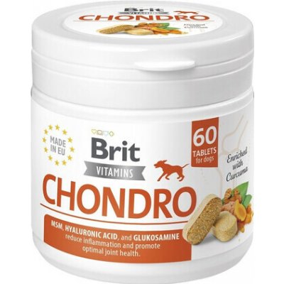 Brit Vitamins Chondro 120 g 60 tbl. přípravek pro psy podporující mobilitu, kostru a klouby – Hledejceny.cz