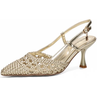 Laura Biagiotti dámské stylové lodičky s otevřenou patou - zlaté – Sleviste.cz