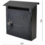 DOPRODEJ! Poštovní schránka H 230 x L 270 x W 70 mm – Hledejceny.cz