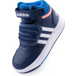 adidas Hoops 3.0 MID AC Modrá bílá lososová – Sleviste.cz