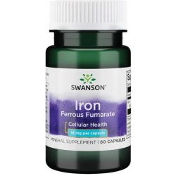 Swanson Iron Ferrous Fumarate 18 mg 60 kapslí