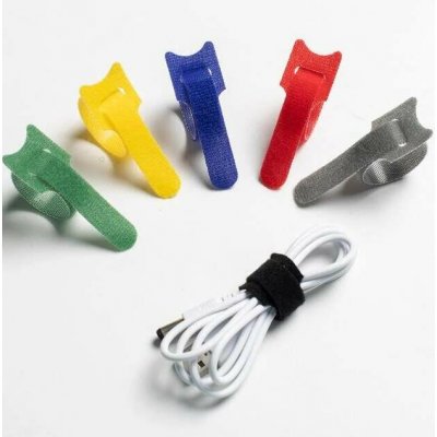 24 x Pásek na suchý zip, organizér kabelů 150x12mm zelená – Zboží Dáma