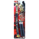 Rappa meč japonský katana s přísluš sada 5 ks – Zboží Dáma