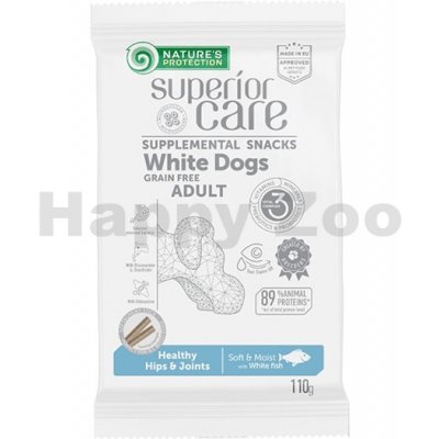 NATURE´S PROTECTION Dog Snack Superior Care White Dogs Healthy Hips & Joints White Fish 110 g – Zbozi.Blesk.cz