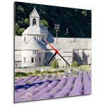 Obraz s hodinami 1D - 50 x 50 cm - Senanque abbey with lavender field, Provence, France Senanque opatství s levandulem pole, Provence, Francie – Zbozi.Blesk.cz