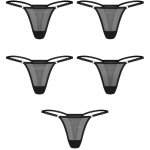 Obsessive Blomentis Thong Black Velikost – Sleviste.cz