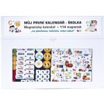 Teddies Kalendář magnetický Školka 114ks magnetek v kartonu 45x32x1cm – Zboží Dáma